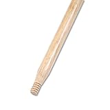BWK137 - Heavy-Duty Threaded End Lacquered Hardwood Broom Handle