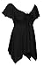 Meaneor Women's Low Cut Deep V-Neck Plus Size High Low Asymmetric Slimming Top