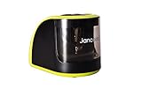 Electric Pencil Sharpener for #2 Pencils USB and Batteries Powered for Office and School by Jancosta (Yellowish Green)
