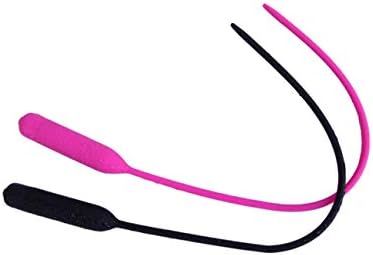 JUEYA 7-Frequency Silicone Men's Catheterization Catheter Urinary Catheterization Urethra Tube Alternative Toy (Color : Black)