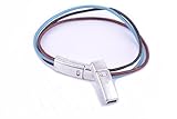 KONMAY 5 sets 5.0x2.0mm Glue-in Style Antique Silver Flat Magnetic Clasp with Locking Mechanism