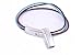 KONMAY 5 sets 5.0x2.0mm Glue-in Style Antique Silver Flat Magnetic Clasp with Locking Mechanism