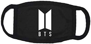 Binpure BTS Member Name Pattern Black Masks Cotton Dustproof