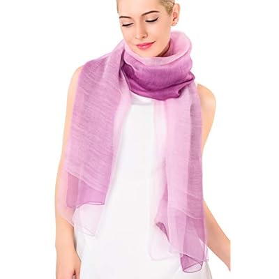 ADVANOVA Silk Wool Scarf for Women, Evening Wraps for Prom, Gift Box ADVANOVA Silk Wool Scarf for Women, Evening Wraps for Prom, Gift Box