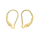 2 pcs 14k Gold Filled Interchangeable Leverback Earwires Lever Back Earring Connector / Findings / Yellow Gold