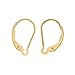 2 pcs 14k Gold Filled Interchangeable Leverback Earwires Lever Back Earring Connector / Findings / Yellow Gold