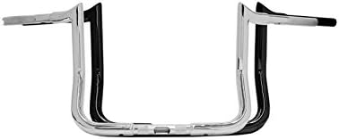 Chrome 12" Santee Diablo Monkey Bagger Bars Ape Hangers Harley Touring FLH FLHX