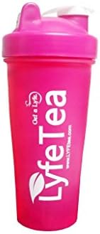 Lyfe Tea Shaker Bottle Classic Large Loop Top Bottle - Pink 20 oz