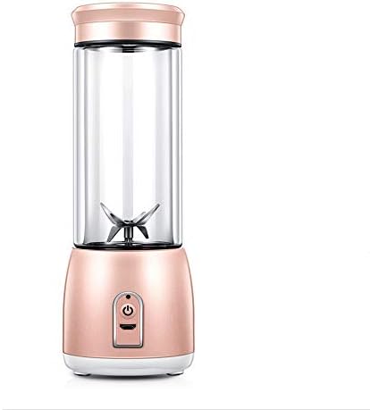 CPDZ 4 leaves blades office juicer,Portable juicer, Small container, USB Rechargeable Juicer, Personal Glass Smoothie Blender, The girl a gift