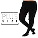 Plus Size Opaque Compression Tights for Women 20-30mmHg - Womens Graduated Support Stockings for Varicose Veins Circulation, Pregnancy, Edema - Black, 5X-Large - A204BL8
