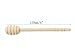 Dealglad 50Pcs Portable 6 Inch Wooden Jam Honey Dipper Stirring Rod Honey Muddler Stick Spoons