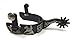 AJ Tack Men's Black Steel Reining Horse Spurs