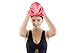 Silicone Swim Cap for Long Hair, Swimming Cap for Women Long Hair, Flexible Adult Swimmers Cap, Waterproof Bathing Swimming Pool Cap with Nose Clip, Stretchy and Lightweight, Keep Hair Dry