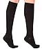 Mojo Compression Socks for Women and Men 20-30mmHg Knee High - Graduated Knee High Compression Stockings for Bariatric Surgery Recovery, Edema, DVT - Black, Medium - AB201
