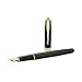 Parker Sonnet Black Lacquer with Golden Trim, Fountain Pen, Medium nib with Black ink (S0808710)