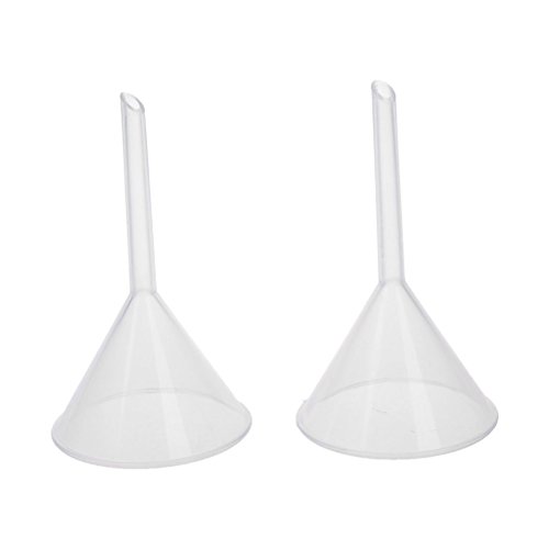 UEETEK 5 Pcs 60ml Multipurpose Plastic Lab Funnels Laboratory Clear White Plastic Filter Funnel - Thumbnail 3