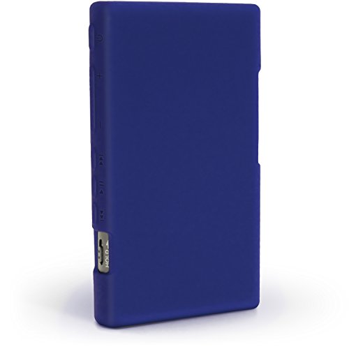 iGadgitz Blue Silicone Skin Case Cover for Sony Walkman NW-A35 NW-A40 MP3 Player + Screen Protector - Thumbnail 3