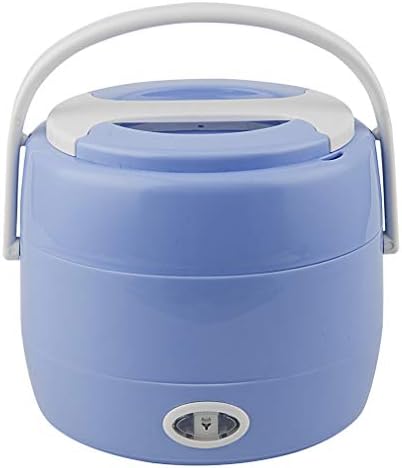 LJFG Mini Rice Cooker Multifunctioned Electric Heating Electric Lunch Box Portable Steamer Electric Heating Egg Cooker,Blue