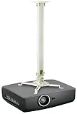 Mount-It! Ceiling Projector Mount Height Adjustable Universal Stand Fits Epson Optoma Benq Viewsonic Projectors, 30 Lbs Capacity (Long)