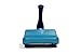 Zipfy Two Tone Series Luge Snow Sled for Kids and Adults, Plastic Winter Toboggan Snow Sled with Steering Handle, Blue on Blue