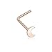 Inspiration Dezigns 20G Dainty Crescent Moon Icon L-Shaped Nose Ring
