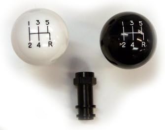 SHIFTWORKS 2008-2009 Mustang Bullitt 5-Speed White Shift Knob & Retainer