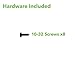 Navepoint 6U Blank Rack Mount Panel Spacer for 19-Inch Server Network Rack Enclosure Or Cabinet Black