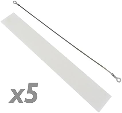 Replacement kit For 8" impulse sealer teflon + heating part (5 replacements) by CableMarkt