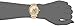 Anne Klein Women's  Glitter Accented Gold-Tone and Light Pink Leather Strap Watch