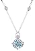 MJartoria Filigree Cage Music Chime Ball Prenatal Education Baby Caller Pregnancy Necklace Teal