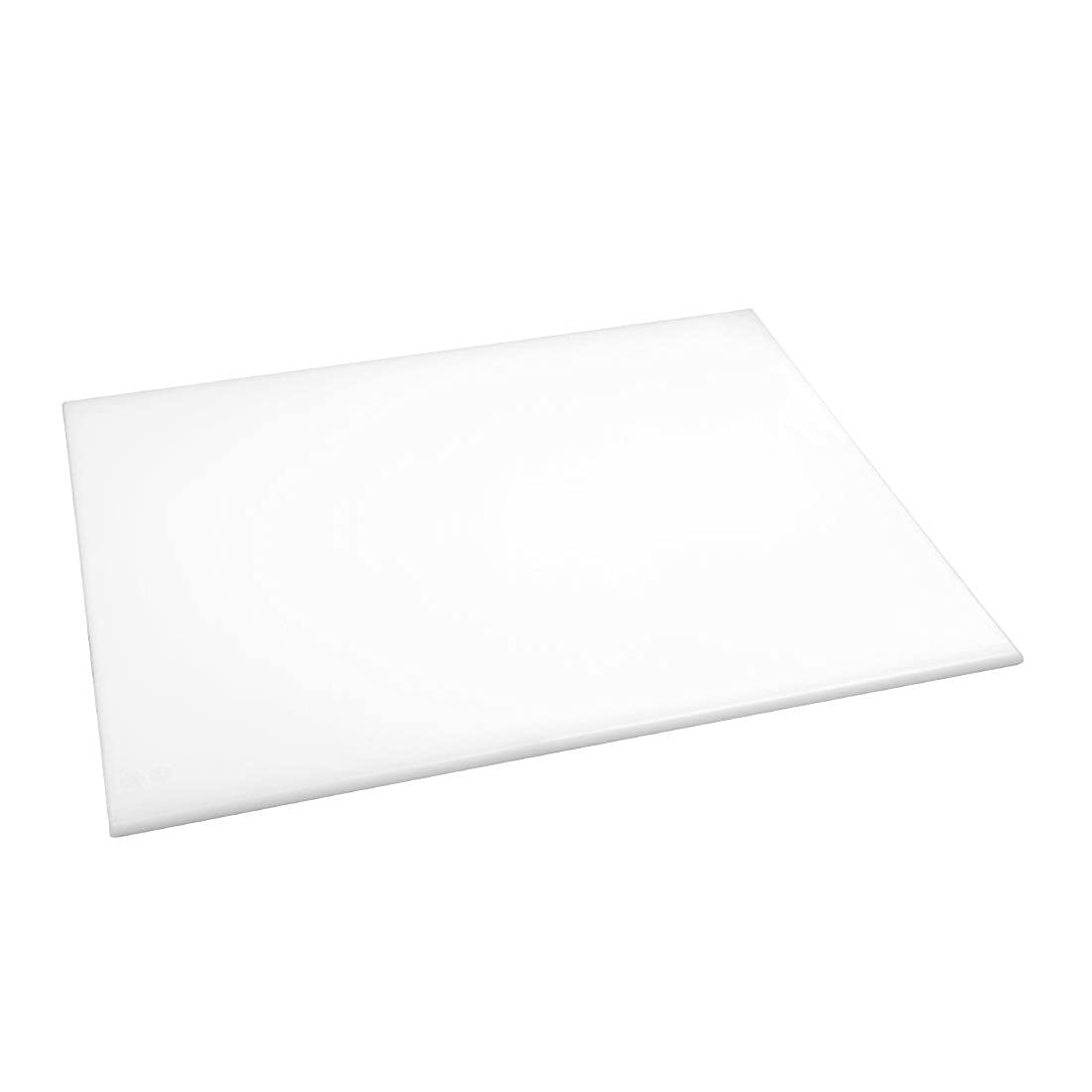 Hygiplas Large High Density White Chopping Board for Bakery - 60x45cm