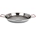 The Hungry Cuban Carbon Steel Paella Pan with Red Handle, 15-Inch-by-38-cm