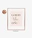 Good Vibes Only Rose Gold Foil Decor Pink Wall Art Print Inspirational Quote Metallic Pink Poster 5 inches x 7 inches C36