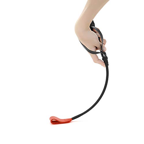SCARLET KITTEN Riding Crop Horse Whip Spanking with Leather Loop Slapper Jump Bat (Red)