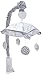 GEENNY Musical Mobile, Woodland Deer Arrow, Multi-Colors, Crib