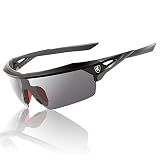 Khan Polarized Sports Sunglasses, UV400, UVA & UVB Protection Sunglasses for Men Women Cycling Running Driving Fishing Golf Softball Baseball KN-P01025 (Upgraded) A3
