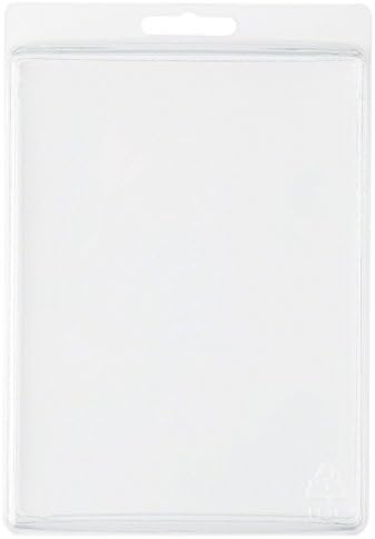 Collecting Warehouse Clear Plastic Clamshell Package/Storage Container, 6.31" H x 4.75" W x 1.25" D, Pack of 10