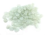HoneyToys 500Pcs Luminous Pebbles Glow in The Dark Garden for Walkways and Decor (White)
