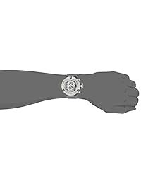 Invicta "Subaqua del acero inoxidable y silicona reloj Casual cuarzo, color: gris (Modelo: 24367)