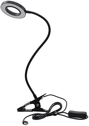 SECO FX11 USB LED Dimmable Desk Lamp with Clamp, Perfect for Home/Office, Flexible, 3 Light Modes, 5W - Black - Image 3