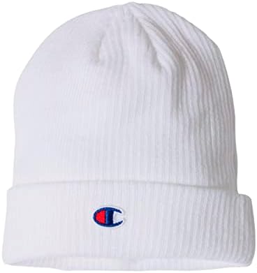 Champion Ribbed Cuffed Beanie, Black at Amazon Men's Clothing store