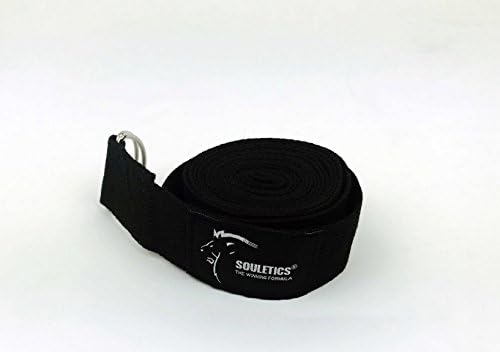 Souletics Stretching | 8 ft Strap For Leg Stretching | Stretch Strap For Rehabilitation | Dance Stretch Equipment | Pilates Straps for Stretching | Yoga Strap For Support | Stretch Out Strap
