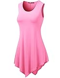 TWINTH Womens Tank Tunic Top with Various Hem