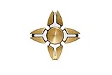 Fidget spinner toy METAL ultra-DURABLE brass bearing gold colour long spinning stress reduce ADHD focus boredom toy bronze FREE gift box