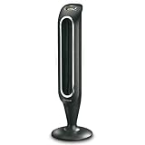 HONEYWELL Fresh Breeze Tower Fan with Remote Control HYF048 Black with Programmable Thermostat, Timer Shut-Off Function & Dust Filter