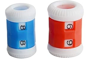 4pcs Replacement Knit Row Counter Plastic Crochet Knit Practical Knitting Assistant Tools Red and Blue Stationery Office Supp