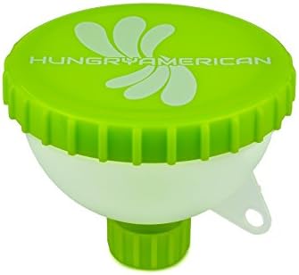 HUNGRYAMERICAN FIll N Go Funnel - Protein Funnel - Water Bottle Funnel