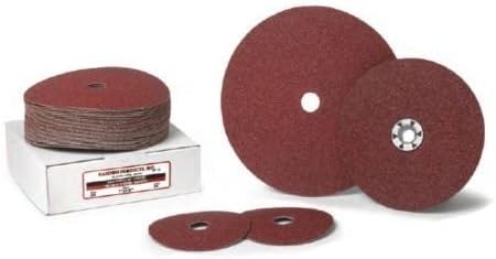 7 x 7/8 120 Grit Resin Fiber Sanding Disc, Aluminum Oxide 100/Pack