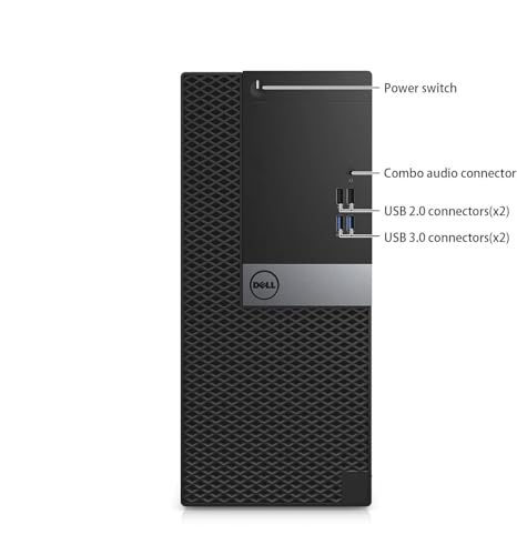 Dell OptiPlex 7040 Mini Tower PC de sobremesa, Windows 11 Pro, Core i7-6700, 8 GB de RAM, 256 GB SSD, Teclado y Mouse (reacondicionado)