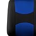 FH Group FB050115 Flat Cloth Seat Covers (Blue) Full Set – Universal Fit for Cars Trucks & SUVs